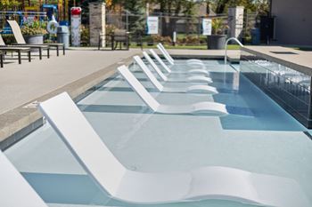 Relax on pool shelf